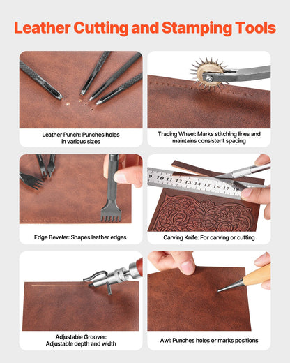 38 Essential Leather Craft Tools